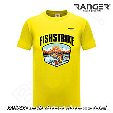 Topy, tričká, tielka - Tričko RANGER® - FISHSTRIKE, RYBÁR (Žltá) - 15739430_