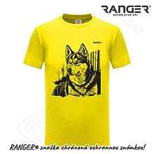 Topy, tričká, tielka - Tričko RANGER® - VLK - a (Žltá) - 15739502_