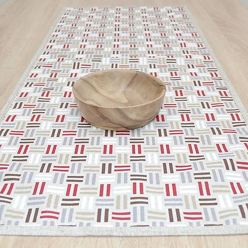 Úžitkový textil - NADIA - obrus obdĺžnik - dlaždice - 15741548_
