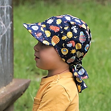 Detské čiapky - Letný detský šilt príšerky - 15744739_