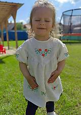 Detské oblečenie - Detské ľanové šaty - 15744694_