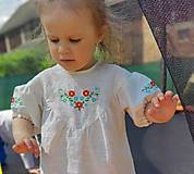 Detské oblečenie - Detské ľanové šaty - 15744695_