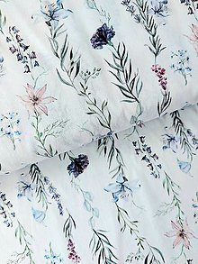 Textil - 100% sanforizovaná bavlna, romantické ľalie - 15743672_