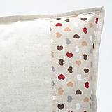 Úžitkový textil - NADIA - obliečka na vankúš(1)- srdiečko 40x40 - 15743115_