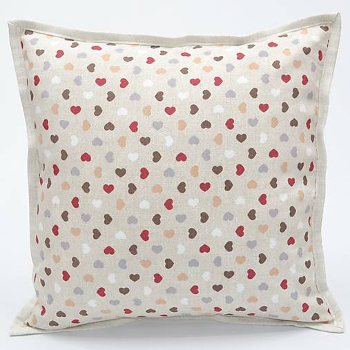 Úžitkový textil - NADIA - obliečka na vankúš(2) - srdiečko 40x40 - 15743120_