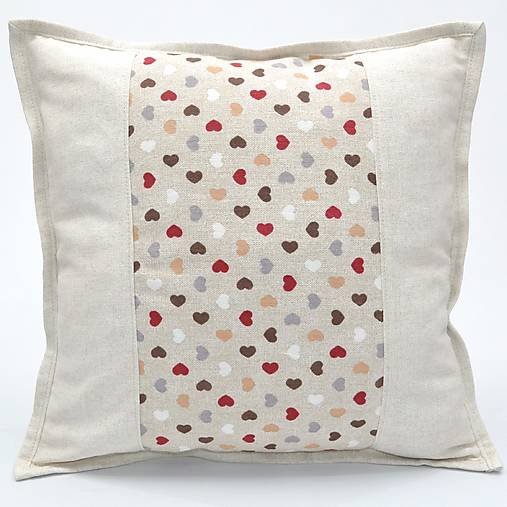 Úžitkový textil - NADIA - obliečka na vankúš(3) - srdiečko 40x40 - 15743127_