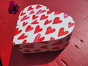 Úložné priestory & Organizácia - Krabička srdce, krásny úložný box na drobnosti, šperkovnica srdcia - 15744097_