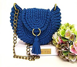 Kabelky - Luxusná Kabelka (modrá) - 15743552_
