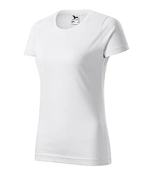 Polotovary - Dámske tričko BASIC biela 00 - 15743082_