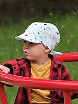 Detské čiapky - Letný detský šilt plachetnica mint - 15745364_