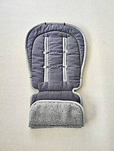 Detský textil - VLNIENKA  podložka ABC DESIGN 4 Air 100% MERINO TOP SUPER WASH Grey 100% ľan Antracit - 15746423_