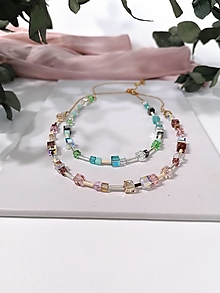 Náhrdelníky - náhrdelník Alexia  (Ružová) - 15746694_