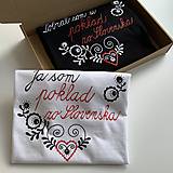 Topy, tričká, tielka - Maľované tričká pre mladomanželov s ľudovým motívom a nápismi : - 15746447_