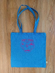 Nákupné tašky - Ručně vyšívaná taška s motivem Stopařova průvodce - 15746731_