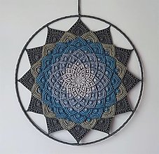 Dekorácie - Mandala Lotosový kvet - 3D - 45 cm - 15746215_