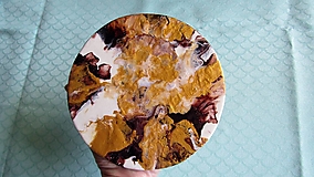 Príbory, varešky, pomôcky - Podšálka s abstraktným vzorom s priemerom 17 cm - 15746571_