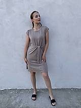 Šaty - Šaty s rozparkom TENCEL- krátke - 15746523_