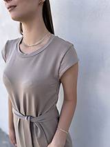 Šaty - Šaty s rozparkom TENCEL- krátke - 15746525_