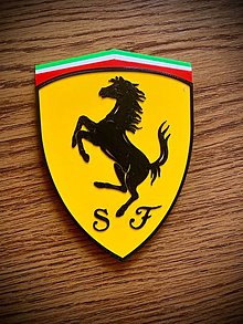 Grafika - Ferrari logo na stenu - 15746864_