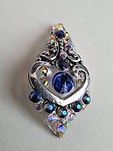 Iné šperky - Blue Heart - 15745369_
