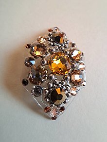 Iné šperky - Golden Snowflake - 15745709_