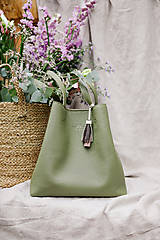 Veľké tašky - Zelená ,,shoperka,, - 15748494_