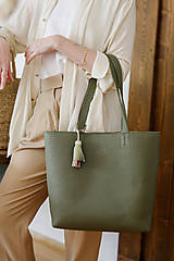 Veľké tašky - Zelená ,,shoperka,, - 15748550_