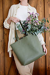 Veľké tašky - Zelená ,,shoperka,, - 15748593_