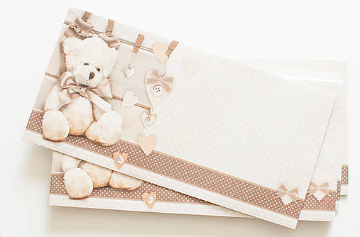 Papier - Obálka DL "macko" - 15748361_