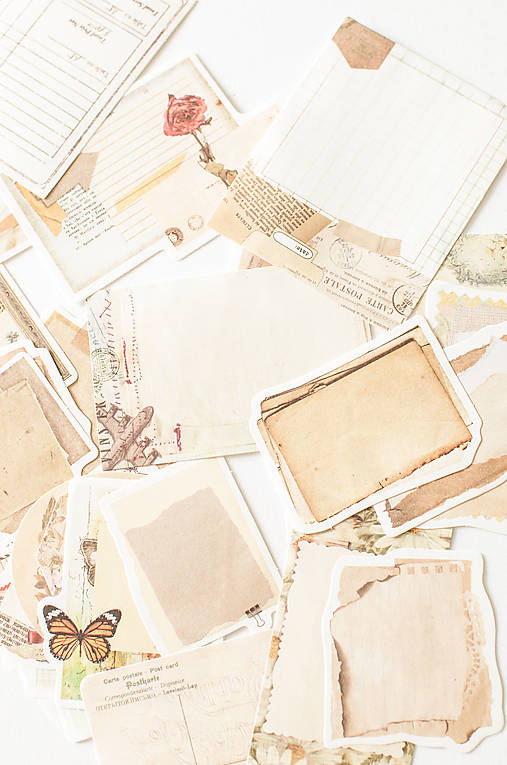 Papier - Ephemera na tvorenie "vintage" - 15748561_