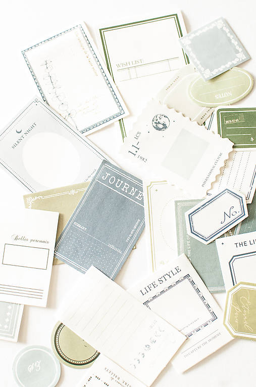 Papier - Ephemera na tvorenie " štítky blue" - 15748581_