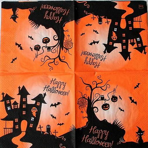Papier - Halloweenský zámoček - 15747538_