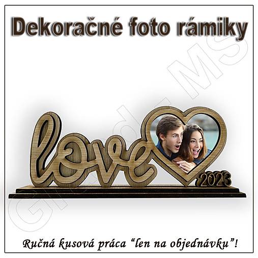 Rámiky - Foto rámik - LOVE, veľký - 15747993_