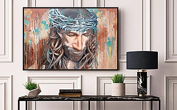 Obrazy - Ježiš v daždi - 15750547_