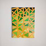 Geometria, abstrakt, akryl, 30 x 40 cm 