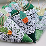 Dekorácie - Filcové srdiečka s kaktusom - 15750945_