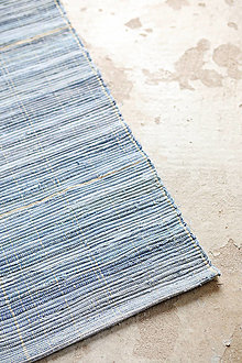 Úžitkový textil - Tkaný koberec LEVIS I recyklácia modrých džínsov - 15749935_