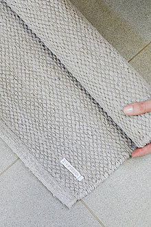 Úžitkový textil - Sivý tkaný koberec LAVE - 15750130_