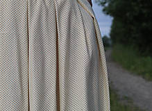 Sukne - Viskózová sukňa "krémová s bodkami" veľ. S-M - 15749736_