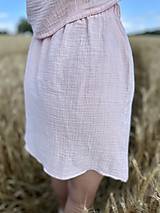 Sukne - Mušelínová mini sukňa - 15751381_