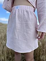 Sukne - Mušelínová mini sukňa - 15751382_