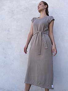 Šaty - Šaty s rozparkom TENCEL- dlhé - 15751324_