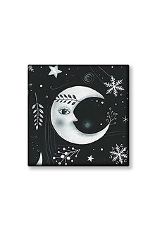 Obrazy - Ilustrácia na plátne 40 x 40 cm - Januárový mesiac - 15752317_