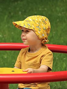 Detské čiapky - Letný detský šilt lietadlá - 15752585_