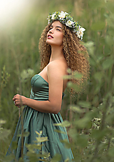 Ozdoby do vlasov - Romantický kvetinový venček - 15752542_