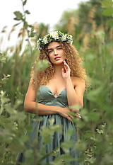 Ozdoby do vlasov - Romantický kvetinový venček - 15752543_