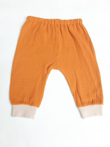 Detské oblečenie - Mušelínové nohavice - LETNÝ VÝPREDAJ - 15753988_