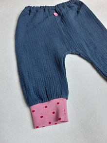 Detské oblečenie - Mušelínové nohavice(veľ.74)  - LETNÝ VÝPREDAJ - 15754186_