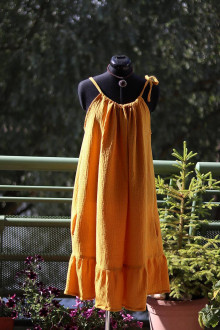 Šaty - Gázové šaty - žlutá - 15752609_