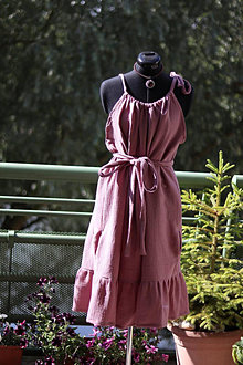Šaty - Gázové šaty - purpurová - 15752622_